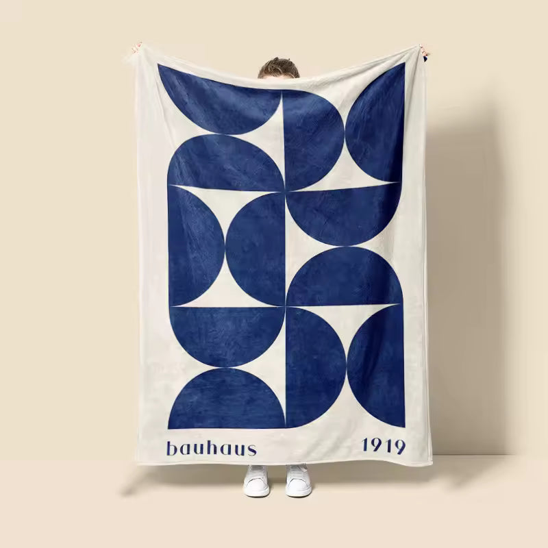 Morandi Botanical Abstract Sofa Throw Blanket