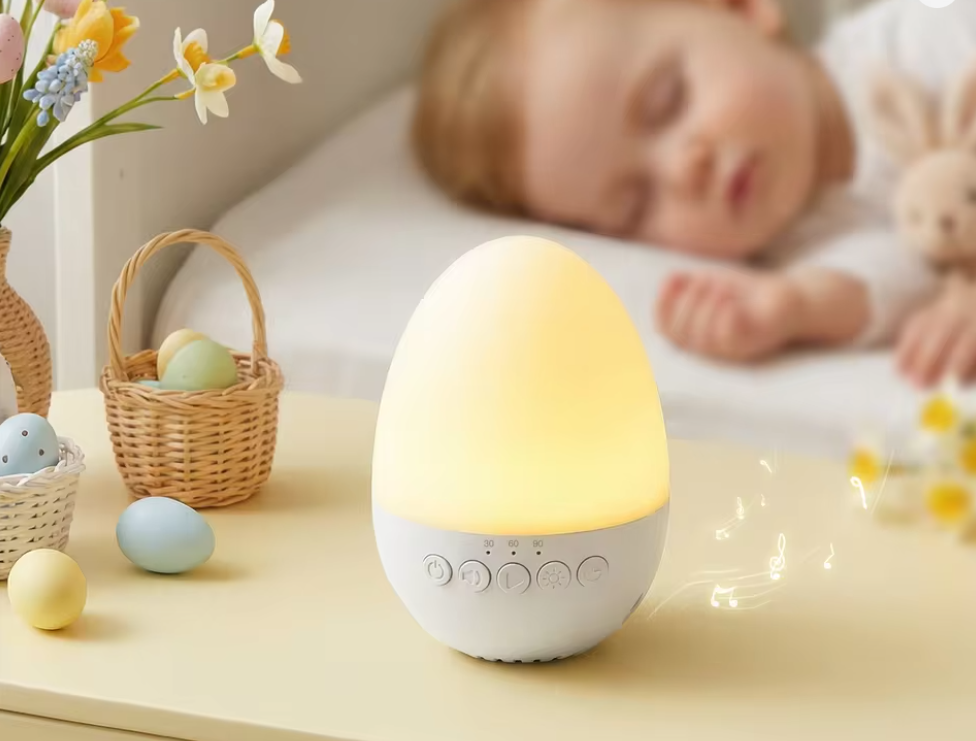 Baby White Noise Machine with Cry Detection & Night Light